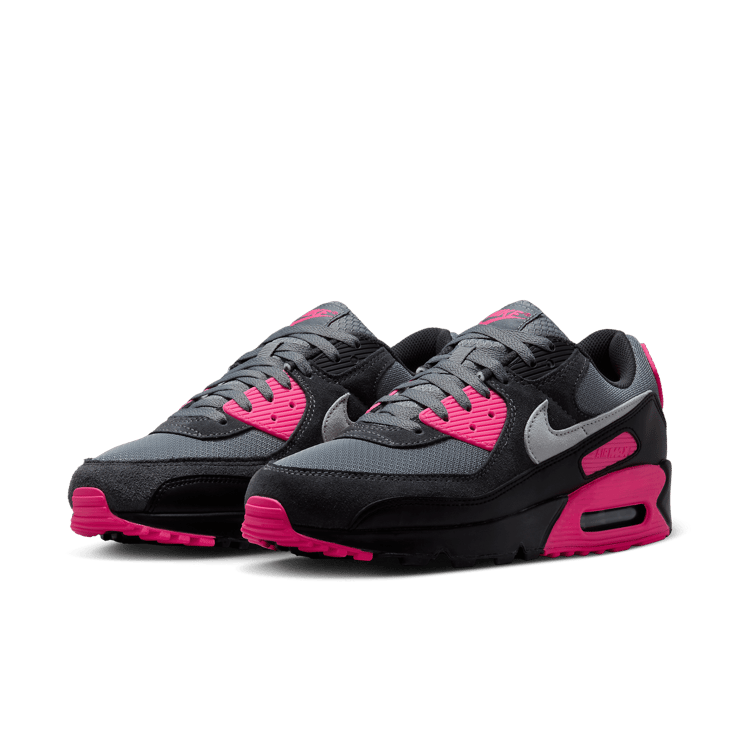Nike Air Max 90 Wolf Grey Hyper Pink Angle 3