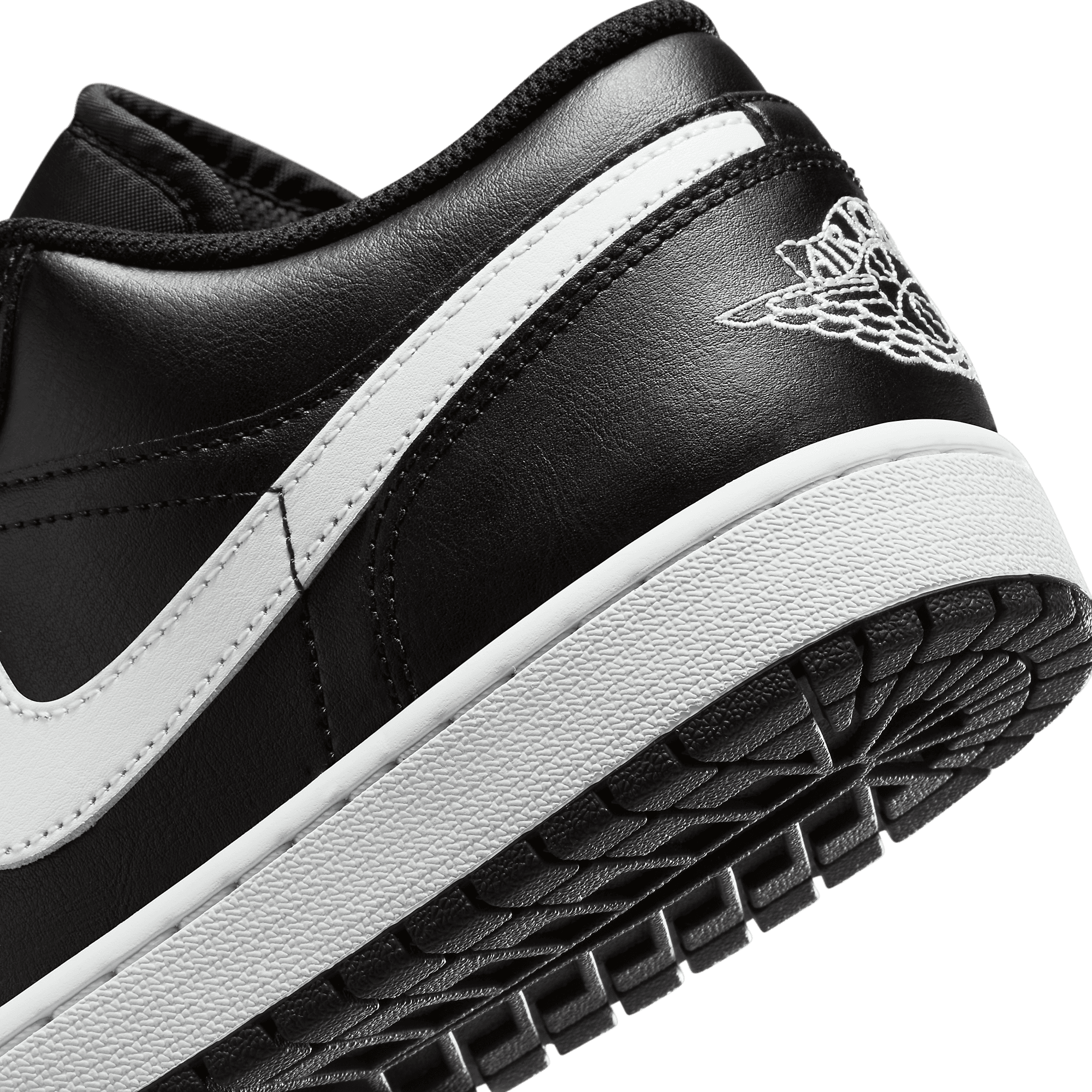 black and white lowtop jordans