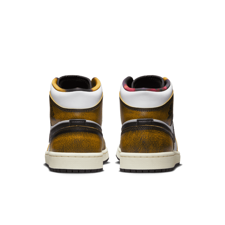 Air Jordan 1 Mid SE Wear Away Black Taxi Angle 3