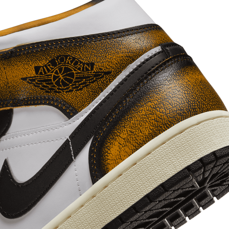 Air Jordan 1 Mid SE Wear Away Black Taxi Angle 5
