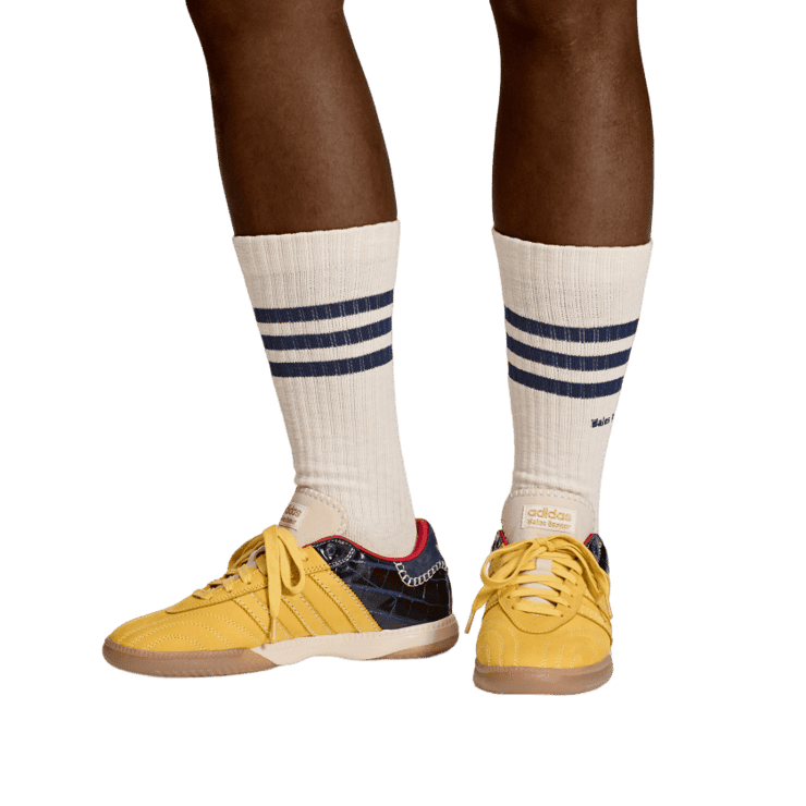 adidas Samba Millennium Wales Bonner Yellow Navy Angle 5