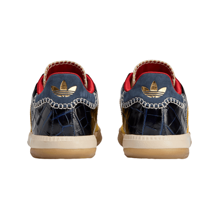 adidas Samba Millennium Wales Bonner Yellow Navy Angle 4