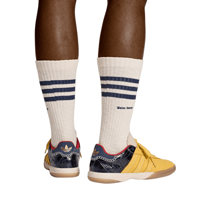 adidas Samba Millennium Wales Bonner Yellow Navy Angle 6