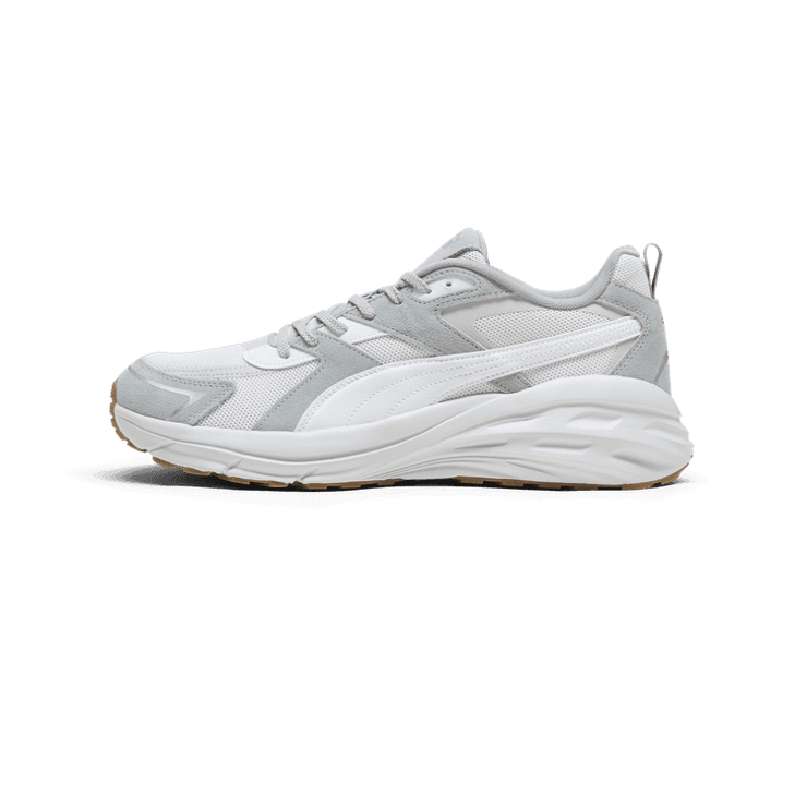 PUMA Hypnotic LS Sneakers in Feather Grey/White/Cool Mid Grey Angle 1