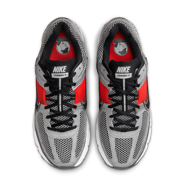 Nike Zoom Vomero 5 Bright Crimson Metallic Silver - FJ4151 Nike Zoom Vomero 5 Bright Crimson Metallic Silver - FJ4151