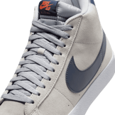 Nike SB Zoom Blazer Mid SB 'Wolf Grey Midnight Navy' Angle 4