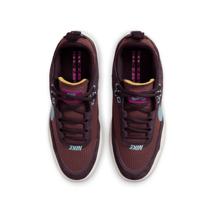 Nike SB Day One SB 'Burgundy Ash Denim Turquoise' (GS) Angle 1