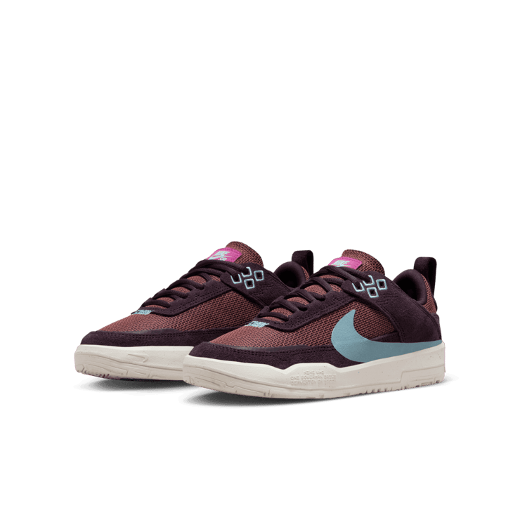 Nike SB Day One SB 'Burgundy Ash Denim Turquoise' (GS) Angle 2