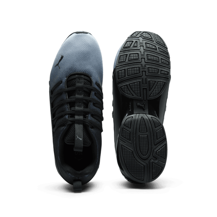 PUMA Axelion Fade 2 Running Sneakers in Cool Mid Grey/Black Angle 0