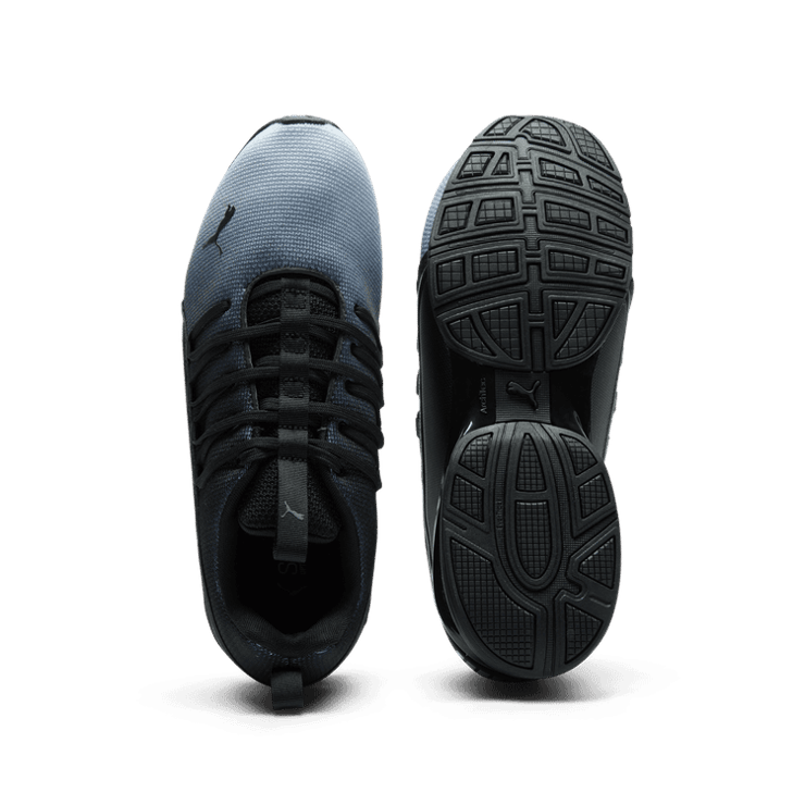 PUMA Axelion Fade 2 Running Sneakers in Cool Mid Grey/Black Angle 0