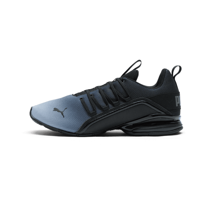 PUMA Axelion Fade 2 Running Sneakers in Cool Mid Grey/Black Angle 1