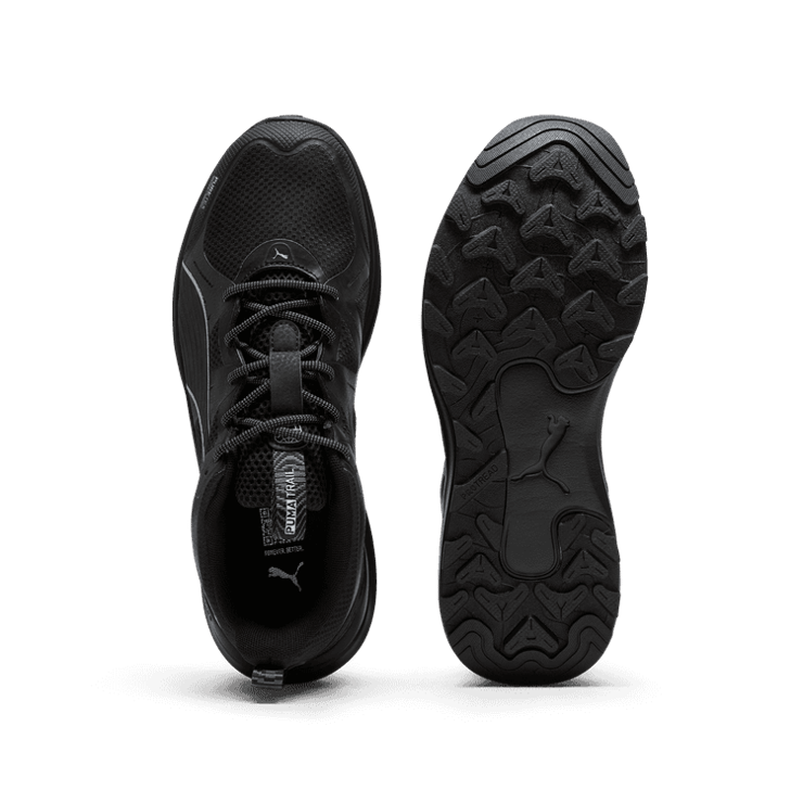 PUMA Reflect Lite Trail PTX in Black/Silver/Cool Dark Grey Angle 0