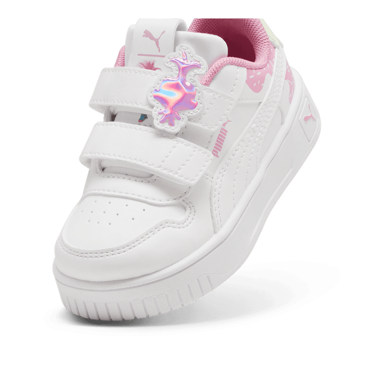PUMA x TROLLS Carina Street s' Sneakers in White/Mauved Out (TD) Angle 2