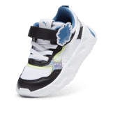 PUMA x TROLLS Trinity s' Sneakers in White/Black/Cool Cucumber (TD) Angle 2