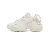 PUMA Pulsar Wedge Bowknot Sneakers in Frosted Ivory/Silver Angle 1
