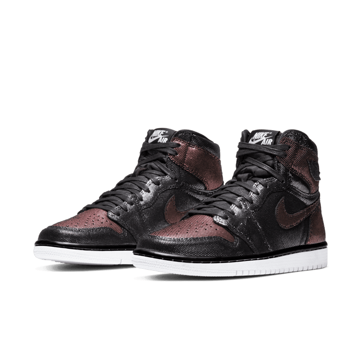 Jordan 1 Retro High Fearless Metallic Rose Gold (W) Angle 2