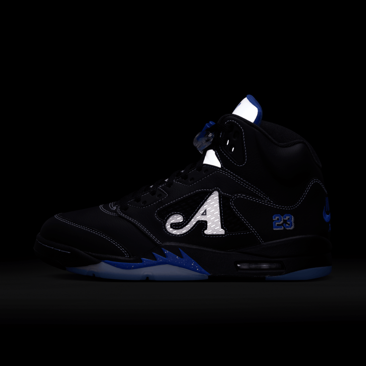 Air Jordan 5 Retro Awake NY Black Racer Blue Angle 7
