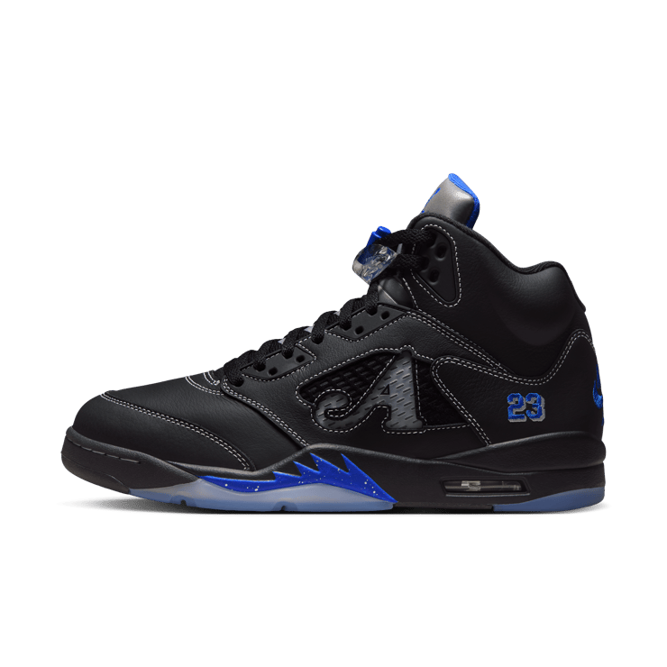 Air Jordan 5 Retro Awake NY Black Racer Blue Angle 4