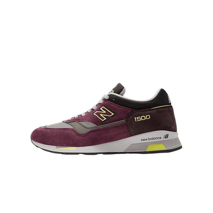 New Balance 1500 Made in UK Purple Neon Yellow Angle 5