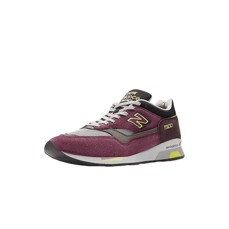 New Balance 1500 Made in UK Purple Neon Yellow Angle 7