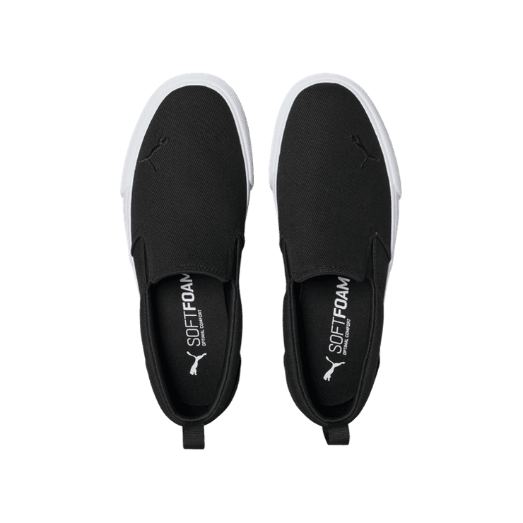 PUMA Bari Slip-On Comfort in Black/Team Gold Angle 2