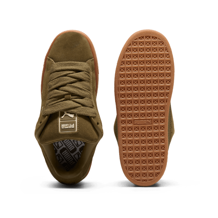 PUMA Suede XL Sneakers in Wild Willow/Wild Willow/Sugared Almond Angle 0