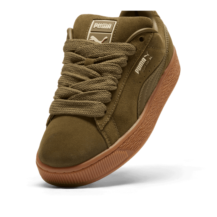 PUMA Suede XL Sneakers in Wild Willow/Wild Willow/Sugared Almond Angle 2