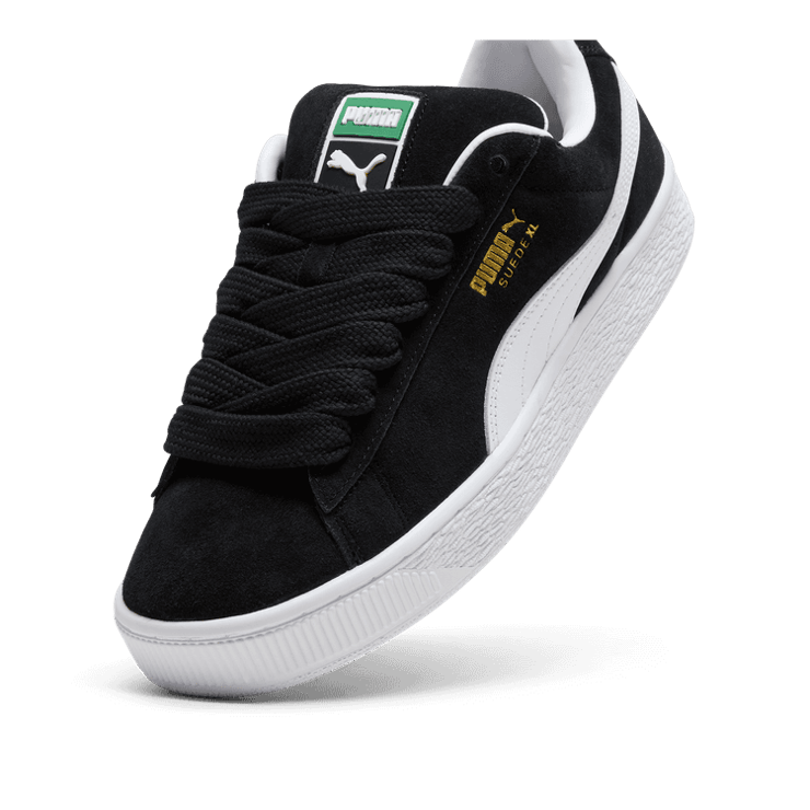 PUMA Suede XL Sneakers in Black/White Angle 2
