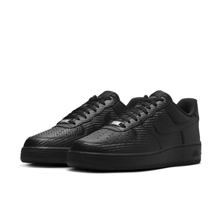 Nike Air Force 1 Low Carbon Fiber Black Angle 3