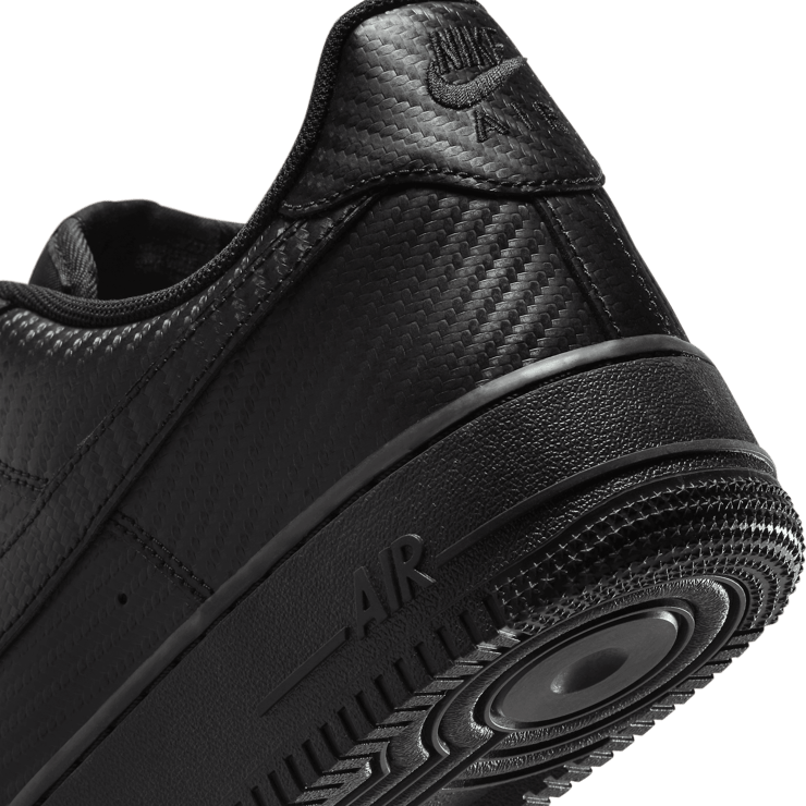 Nike Air Force 1 Low Carbon Fiber Black Angle 6