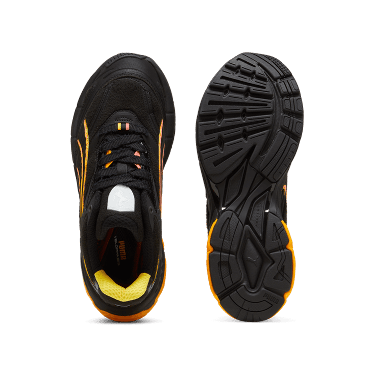 PUMA Scuderia Ferrari Neon Energy Velophasis Sneakers in Black Angle 0