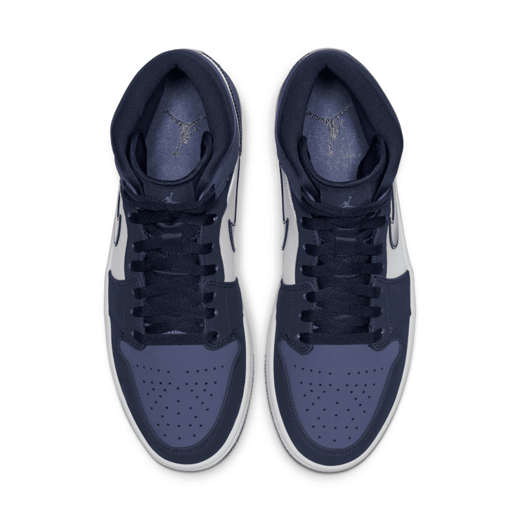 Jordan 1 Mid Obsidian Sanded Purple Angle 1