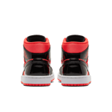 Jordan 1 Mid Hot Punch Black (W) Angle 3