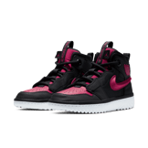 Jordan 1 High React Black Noble Red Angle 2