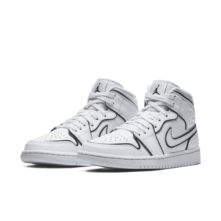 公式正規品!★JORDAN 1 MID IRIDESCENT REFLECTIVE WHITE (W) Jordan 1 Mid Iridescent Reflective White (W) - CK6587-100