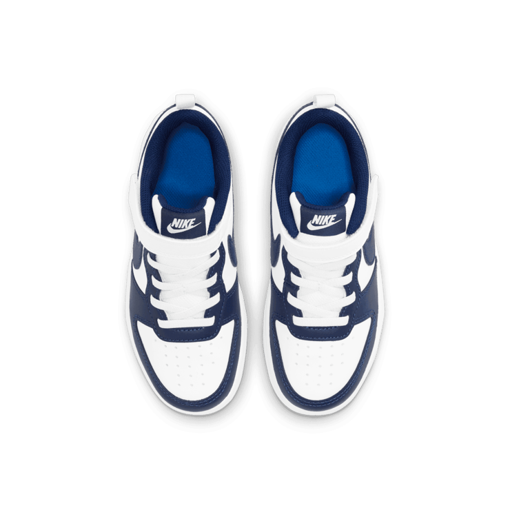 Nike Court Borough Low 2 'White Signal Blue' (PS) Angle 1