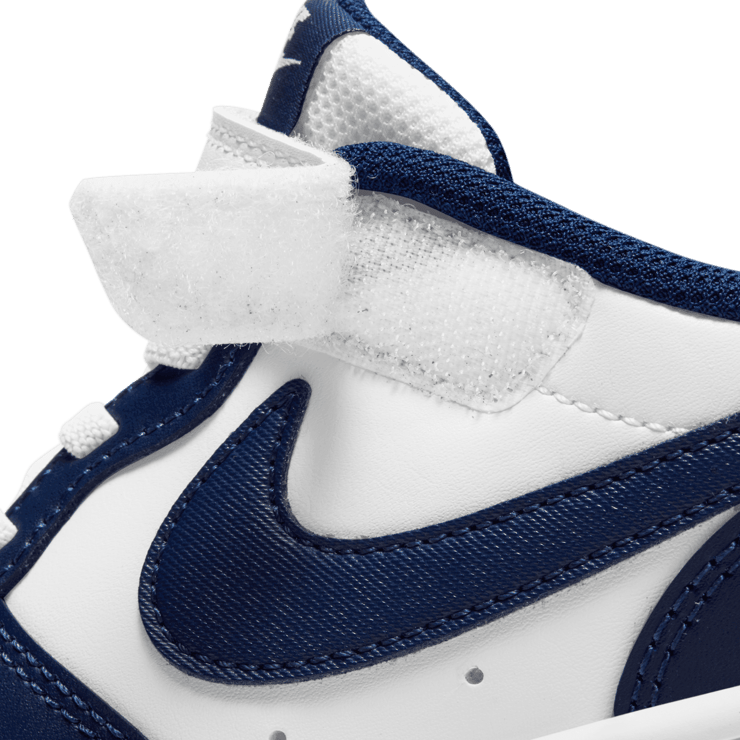 Nike Court Borough Low 2 'White Signal Blue' (PS) Angle 6
