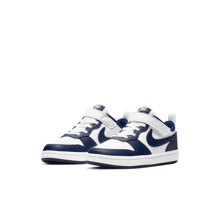 Nike Court Borough Low 2 'White Signal Blue' (PS) Angle 2