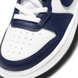 Nike Court Borough Low 2 'White Signal Blue' (PS) Angle 4