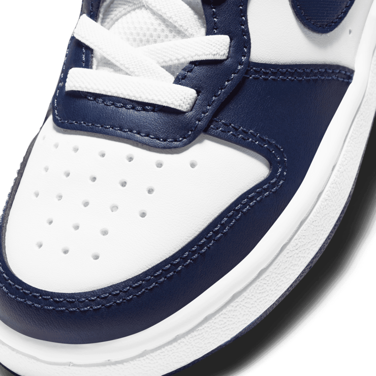 Nike Court Borough Low 2 'White Signal Blue' (PS) Angle 4
