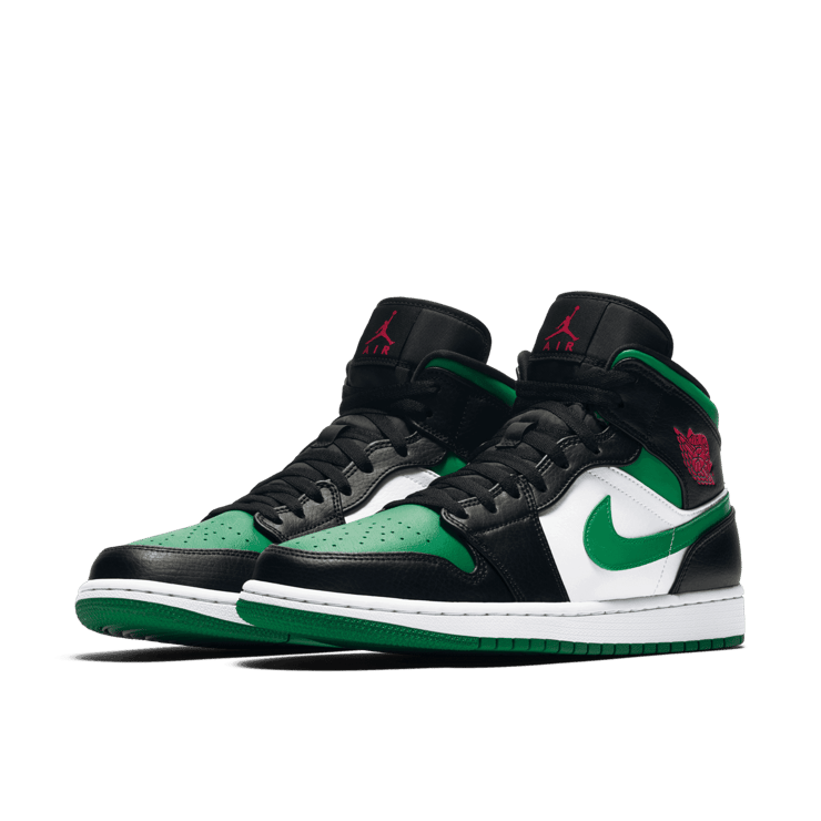 Jordan 1 Mid Green Toe Angle 2