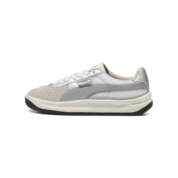 PUMA x LMC GV Special Sneakers in Warm White/Cool Mid Grey Angle 1
