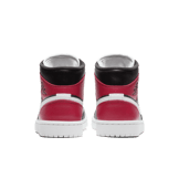 Jordan 1 Mid Black Noble Red (W) Angle 3