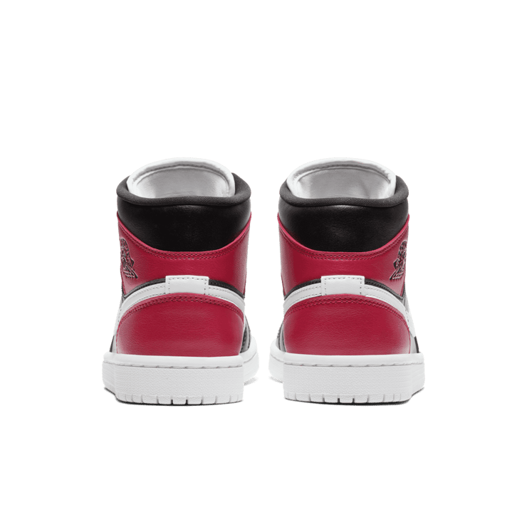 Jordan 1 Mid Black Noble Red (W) Angle 3