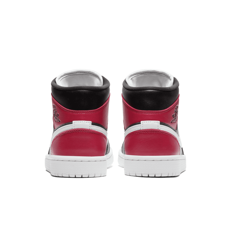 Jordan 1 Mid Black Noble Red (W) Angle 3