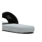 PUMA Cool Cat 2.0 Slides in Cool Mid Grey/Passionfruit/Fresh Mint Angle 4