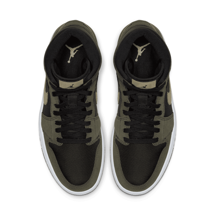 Jordan 1 Mid Military Olive (W) Angle 1