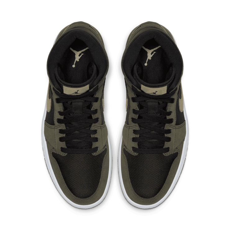 Jordan 1 Mid Military Olive (W) Angle 1