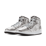 Jordan 1 Mid SE Disco Metallic Silver (W) Angle 2