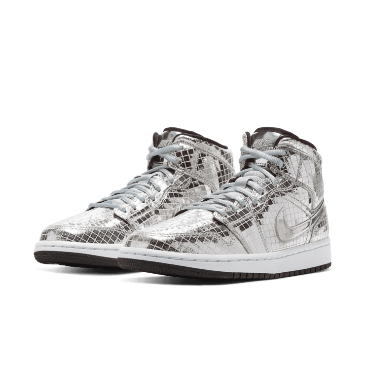 Jordan 1 Mid SE Disco Metallic Silver (W) - CU9304-001 Jordan 1 Mid SE Disco Metallic Silver (W) - CU9304-001